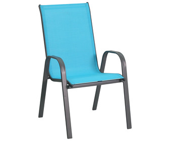 Silla fija aluminio azul Silla fija aluminio azul
