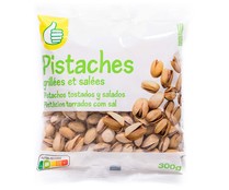 Pistachos tostados con sal PRODUCTO ECONÓMICO ALCAMPO 300 g.