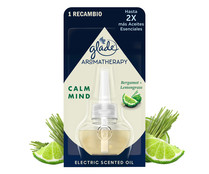 Recambio eléctrico Calm Mind (bergamota + limón9 GLADE AROMATHERAPY 20 ml.