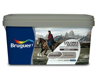 Pintura para paredes monocapa BRUGUER Colores del mundo Patagonia Perla Natural, 4L. Pintura para paredes monocapa BRUGUER Colores del mundo Patagonia Perla Natural, 4L.