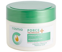 Mascarilla capilar nutritiva con Arginina, para cabellos frágiles COSMIA Technique force + 300 ml.