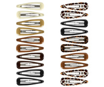 Pinzas grandes para cabello, de 5 colores diferentes COSMIA 10 uds.
