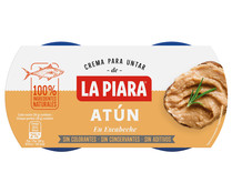 Paté de atún en escabeche LA PIARA Sólo Natural 2 ud 75 g.