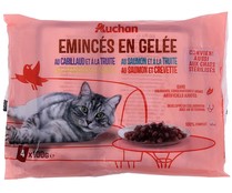 Pienso húmedo para gatos con pescado PRODUCTO ALCAMPO 4 x 100 g.