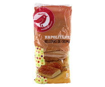 Napolitana rellena de crema PRODUCTO ALCAMPO, 8 uds 320 g.