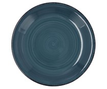 Plato de postre fabricado en gres de 19 cm, Zafiro Vita QUID.