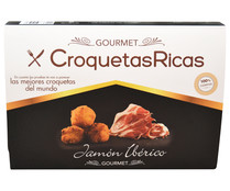 Croquetas 100% caseras, ultracongeladas y rellenas de jamón ibérico CROQUETAS RICAS Gourmet 300 g.