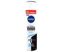 Desodorante en spray para mujer con acción anti manchas NIVEA Invisible fresh 250 ml.