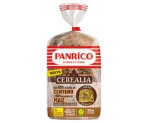 Pan de molde 50% maíz, 50% centeno y 0% azúcar Ceralia PANRICO 385 g.