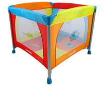 Parque para bebes con gatera, hasta 36 meses o 15kg, de 93x93x77cm, multicolor, ASALVO.