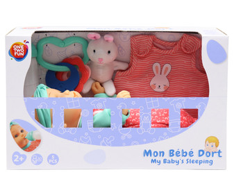 Mi bebé hora de dormir, muñeco con accesorios, ONE TWO FUN ALCAMPO. Mi bebé hora de dormir, muñeco con accesorios, ONE TWO FUN ALCAMPO.