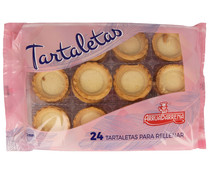 Tartaletas pequeñas para rellenar ARRUABARRENA 24 uds. 180 g.