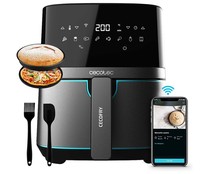 Freidora sin aceite CECOTEC Cecofry Full InoxBlack 5500 Connected Pack,  WiFI, APP, 1700W, capacidad 5,5L, 8 programas.