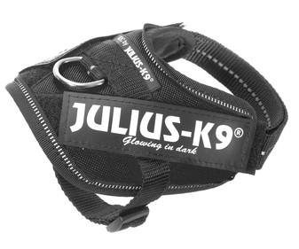 Juliusk9 16idc Power harness arnés de nylon regulable color negro k9 talla baby 2 25 kg 1 ud. para perros ajustable y 3345cm