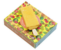 Polos artesanales de sorbetes de frutas exóticas (piña-maracuya, naranja-limón y mango-papaya) LOLO 6 x 70 g.