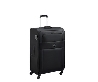 Maleta grande Cuzco, tipo trolley de polipropileno 78cm, color negro, 4 ruedas, DELSEY. Maleta grande Cuzco, tipo trolley de polipropileno 78cm, color negro, 4 ruedas, DELSEY.