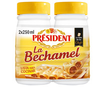 Preparado de salsa bechamel PRESIDENT 2 x 250 ml.