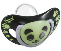Chupetes de silicona para bebés de + 6 meses, color negro y verde, TIGEX. Chupetes de silicona para bebés de + 6 meses, color negro y verde, TIGEX.
