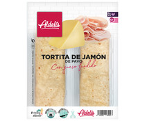 Tortiita rellena de jamón de pavo y queso fundido ALDELÍS 2 x 135 g.