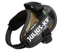 Arnés regulable para perros con reflectante color camuflaje JULIUS K9 talla mini (4-7 kg) 1 ud.