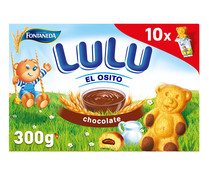 Bizcochitos rellenos de chocolate con forma de ositos FONTANEDA LULU 300 g.
