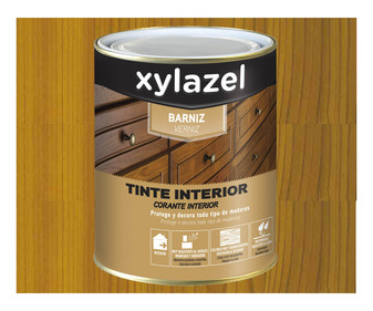 Barniz tinte interior, roble XYLAZEL, 375ml.