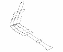 Parrilla rectangular doble de acero cromado especial para salchichas, 17x8 cm GARDEN STAR ALCAMPO.