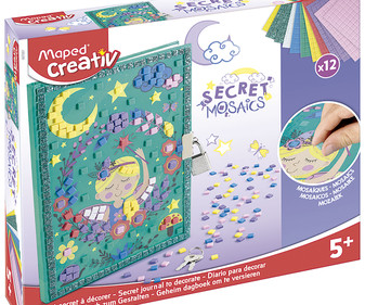 Secret Mosaics diario para decorar, MAPED Creativ. Secret Mosaics diario para decorar, MAPED Creativ.