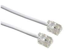 Cable de teléfono RJ11 QILIVE gris,(6P4C) longitud 5m.