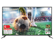 Televisión 125,73 cm (49,5") LED SELECLINE 50S211 4K, SMART TV, WIFI, TDT T2, USB reproductor, 3HDMI, 60HZ.