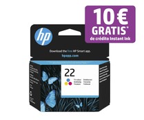 Cartucho de tinta HP 22 C9352AE, tricolor.