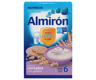Papilla de multicereales con galleta a partir de 6 meses ALMIRÓN 500 g. Papilla de multicereales con galleta a partir de 6 meses ALMIRÓN 500 g.