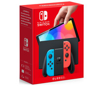 NINTENDO SWITCH OLED azul neón/rojo neón.