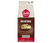 Pan tostado integral ORTIZ 60 uds. 648 g.