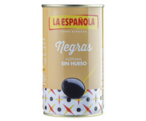 Aceitunas negras sin hueso LA ESPAÑOLA 350 g.