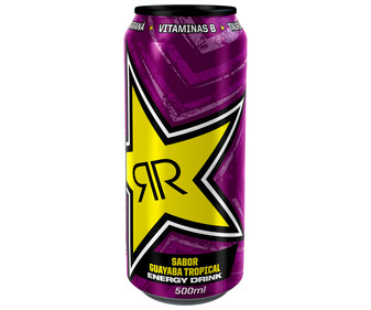 Bebida energética sabor tropical ROCKSTAR lata de 50 cl. Bebida energética sabor tropical ROCKSTAR lata de 50 cl.