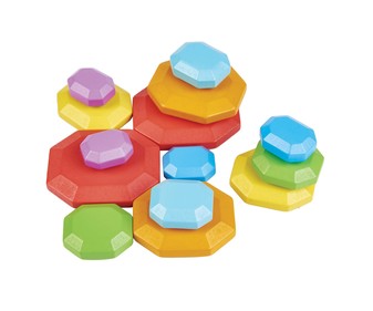Piedras apilables de madera de colores, Montessori ONE TWO FUN ALCAMPO. Piedras apilables de madera de colores, Montessori ONE TWO FUN ALCAMPO.