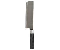 Cuchillo Usuba hoja ancha antiadherente de acero inoxidable y mango antideslizante, Asia METALTEX.