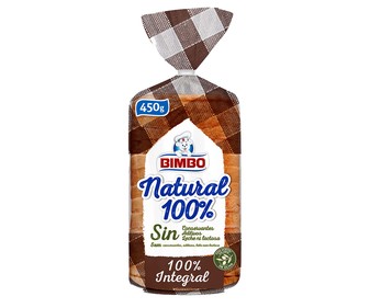 Pan de molde Integral  450 g.