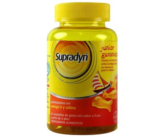 Complemento alimenticio polivitamínico con Omega-3 y colina SUPRADYN 30 Caramelos de goma Complemento alimenticio polivitamínico con Omega-3 y colina SUPRADYN 30 Caramelos de goma