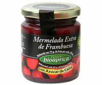 Mermelada de frambuesa con azúcar de caña, ecològico BIOAPRICA 275 g.
