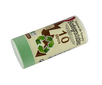 Bolsas biodegradables 10 litros, autocierre blancas PRODUCTO ALCAMPO 20 uds.