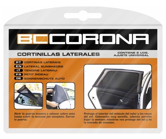 Set de 2 cortinillas laterales, BC CORONA. Set de 2 cortinillas laterales, BC CORONA.
