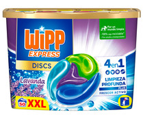 Detergente en cápsulas con aroma a lavanda WIPP EXPRESS 50 dosis