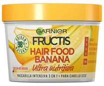 Mascarilla capilar ultranutritiva con banana, para cabello seco FRUCTIS Hair food de Garnier 390 ml.