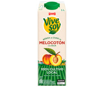 Zumo de melocotón y soja de cultivo 100% local VIVESOY de Pascual 1 l.