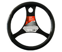 Cubre volante universal de 38cm, color negro, PRODUCTO ALCAMPO ATLANTA.