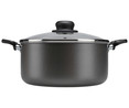 Cacerola de aluminio con tapa de vidrio e interior antiadherente 24 cm. Vitro ESSENTIAL.