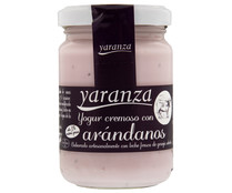 Yogur cremoso con arándanos y solo un 3% de materia grasa YARANZA 140 g.