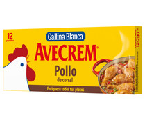 Caldo de pollo AVECREM pastillas 120 g. 12 uds.